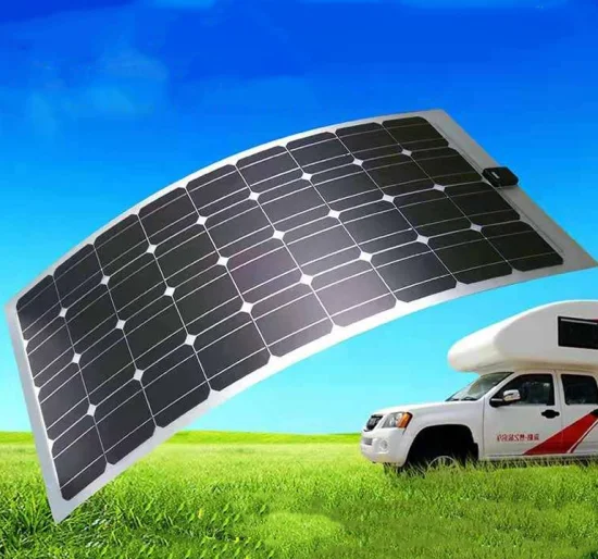 Célula monocristalina Esg Pequenas peças para motorhome 50 watts Kits de painéis solares flexíveis 50 W 12 V para residências de trailers