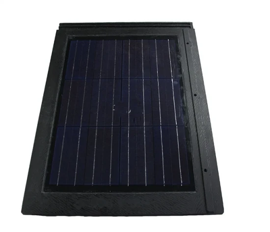 Telha de painel solar monocristal mais eficiente para telhado de telha solar para produto doméstico Telha de telha solar fotovoltaica