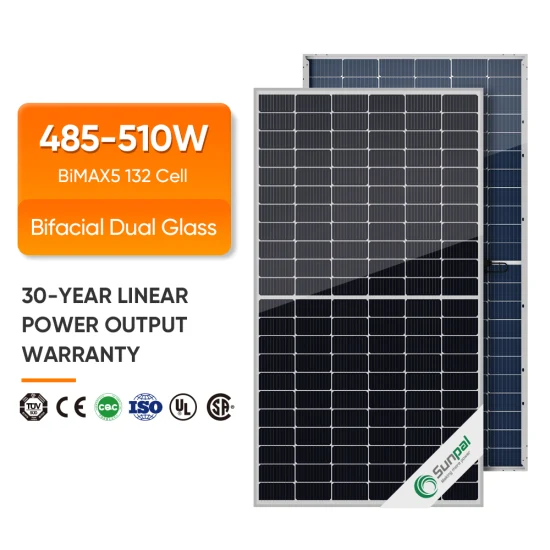 Painéis solares de vidro duplo bifaciais Sunpal 490 Watt 495 Watt 500 Watt 505 Watt para uso comercial